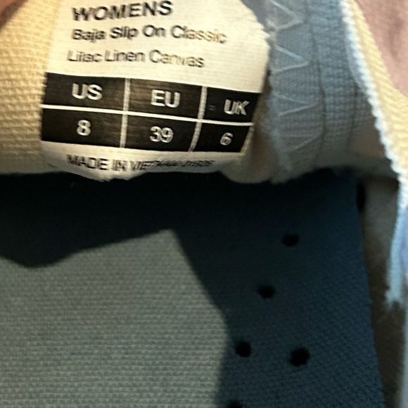 SeaVees Womens Baja Slip-On Lilac Size 8 - Picture 8 of 8